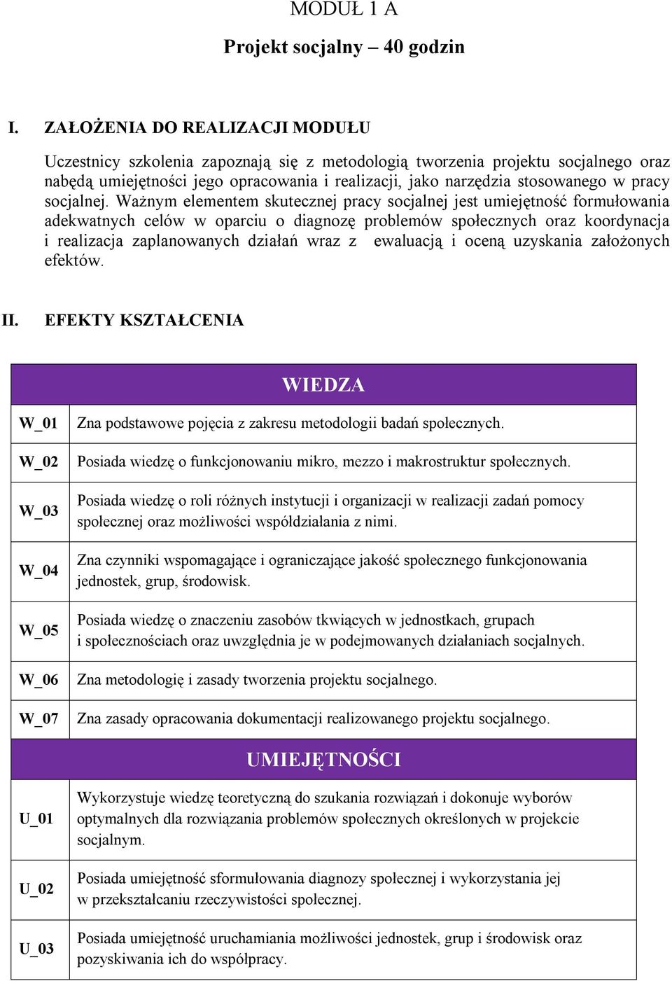 pracy socjalnej.