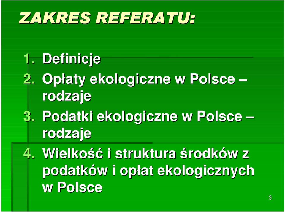 Podatki ekologiczne w Polsce rodzaje 4.