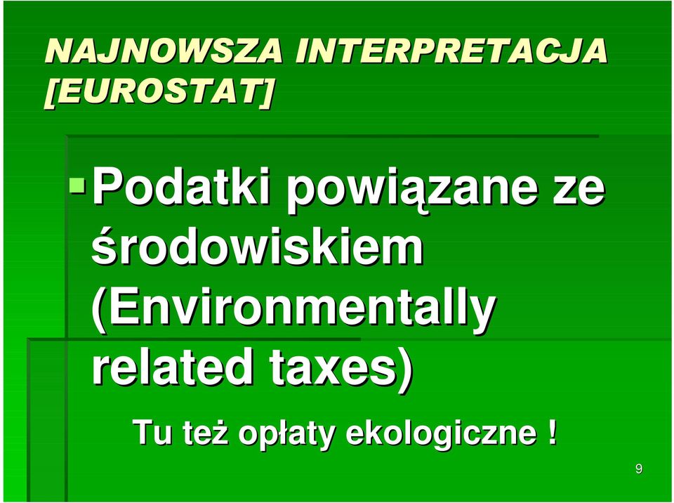 środowiskiem (Environmentally