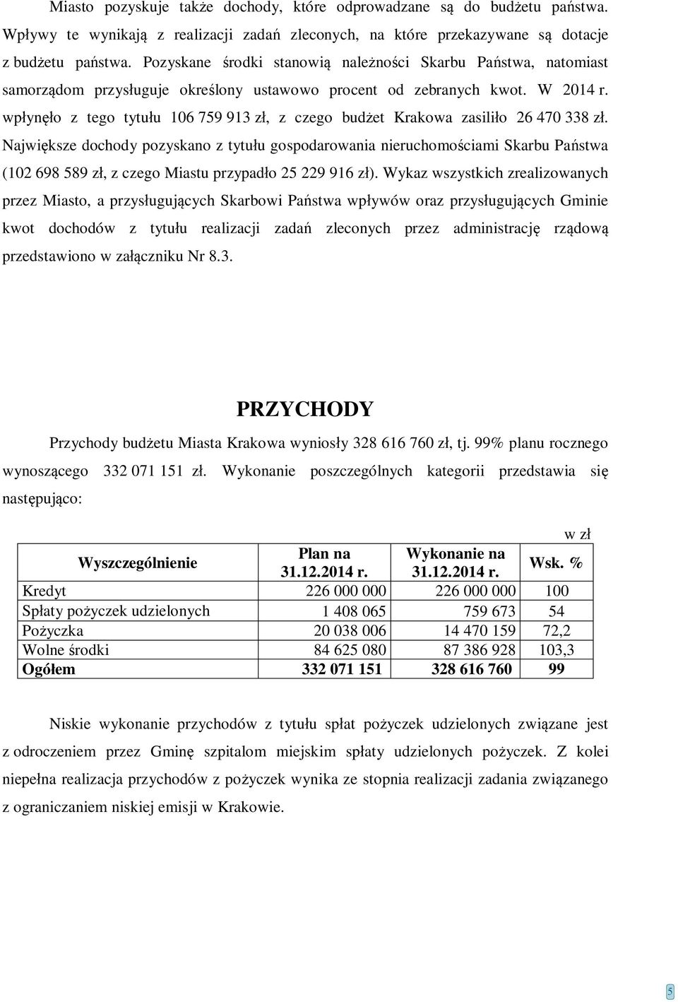 wpłynęło z tego tytułu 106 759 913 zł, z czego budżet Krakowa zasiliło 26 470 338 zł.