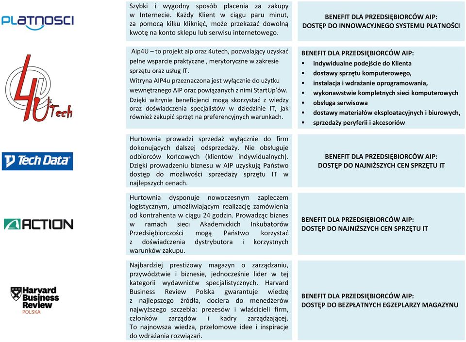 Witryna AIP4u przeznaczona jest wyłącznie do użytku wewnętrznego AIP oraz powiązanych z nimi StartUp ów.