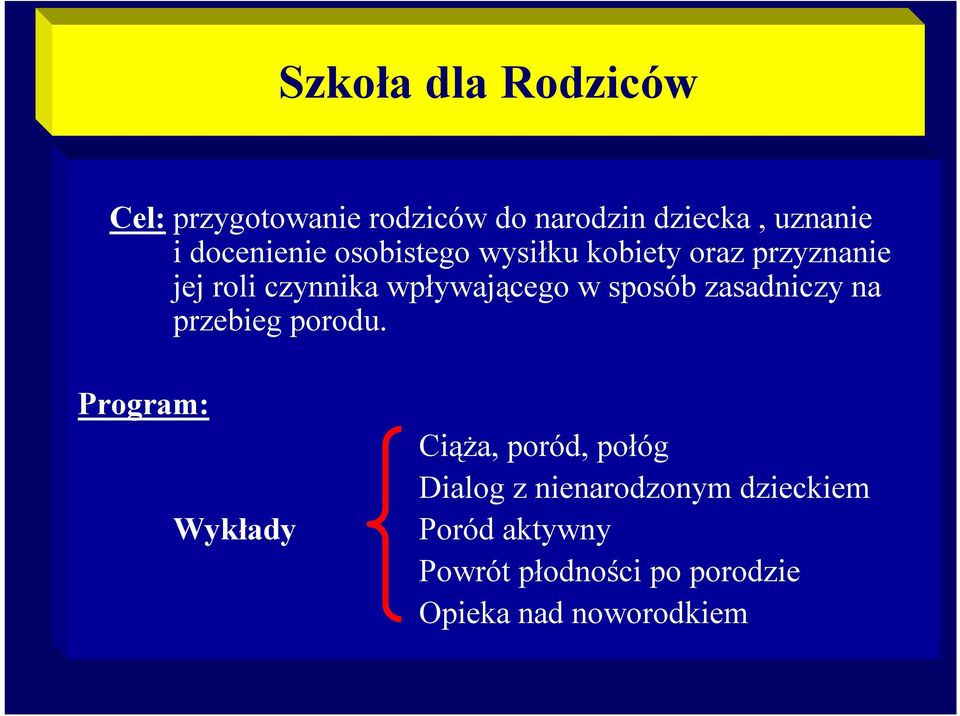 w sposób zasadniczy na przebieg porodu.