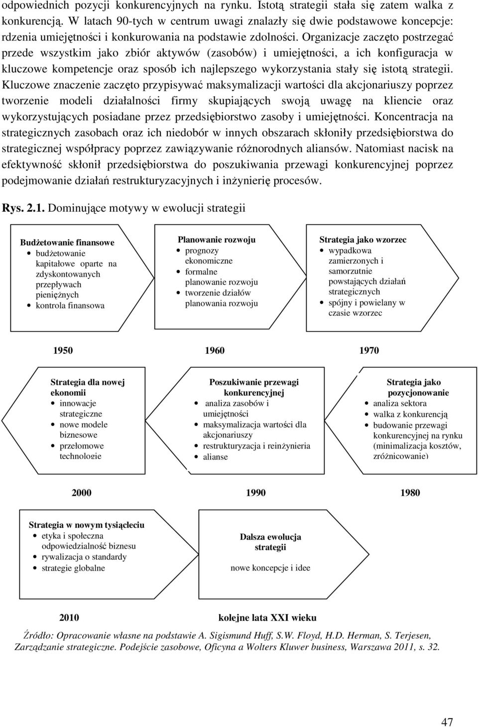 Organizacje zaczęto postrzegać przede wszystkim jako zbiór aktywów (zasobów) i umiejętności, a ich konfiguracja w kluczowe kompetencje oraz sposób ich najlepszego wykorzystania stały się istotą