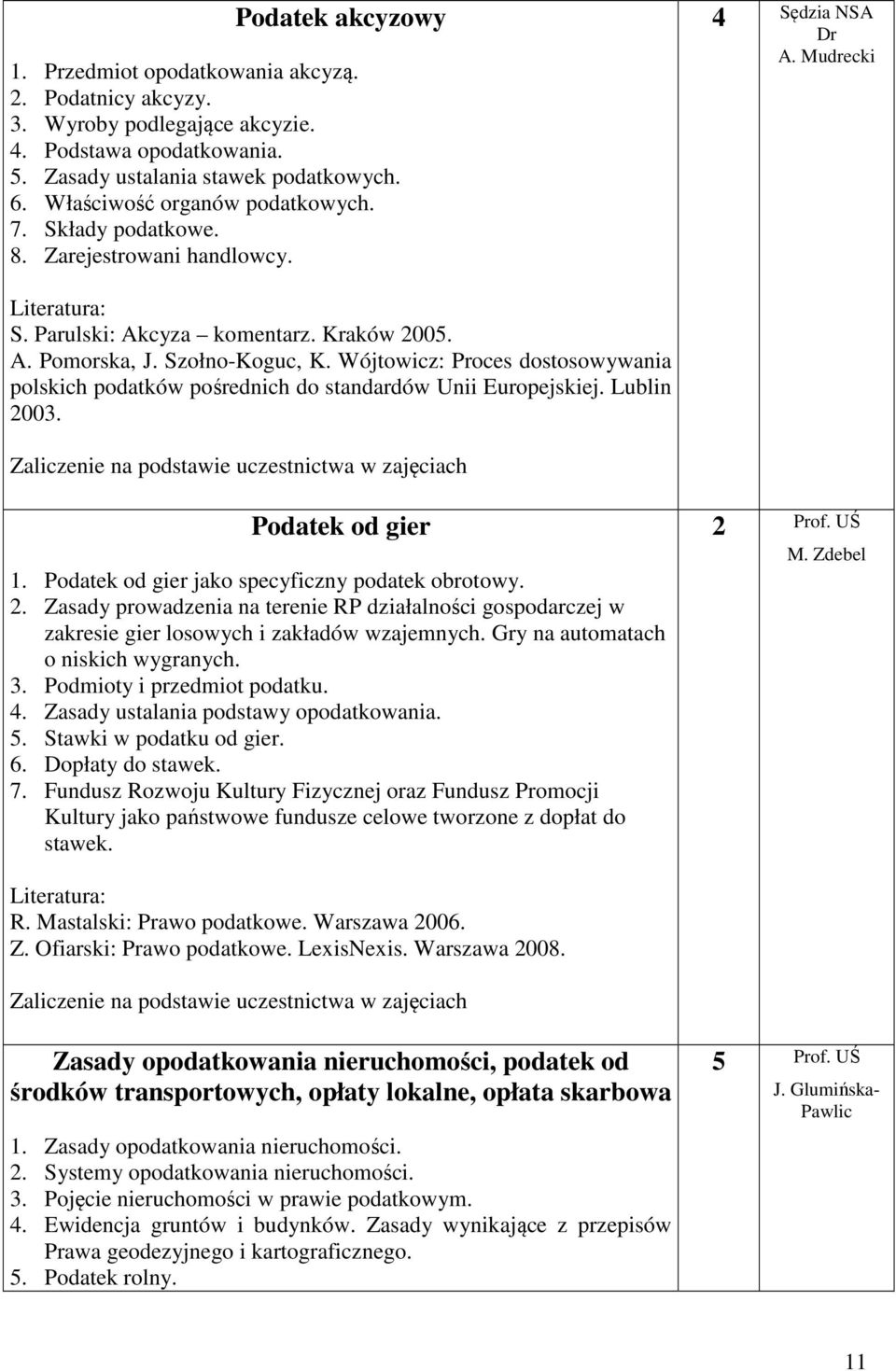 Wójtowicz: Proces dostosowywania polskich podatków pośrednich do standardów Unii Europejskiej. Lublin 20