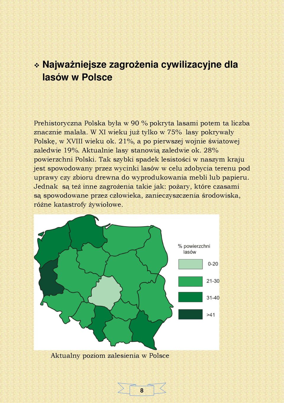 28% powierzchni Polski.