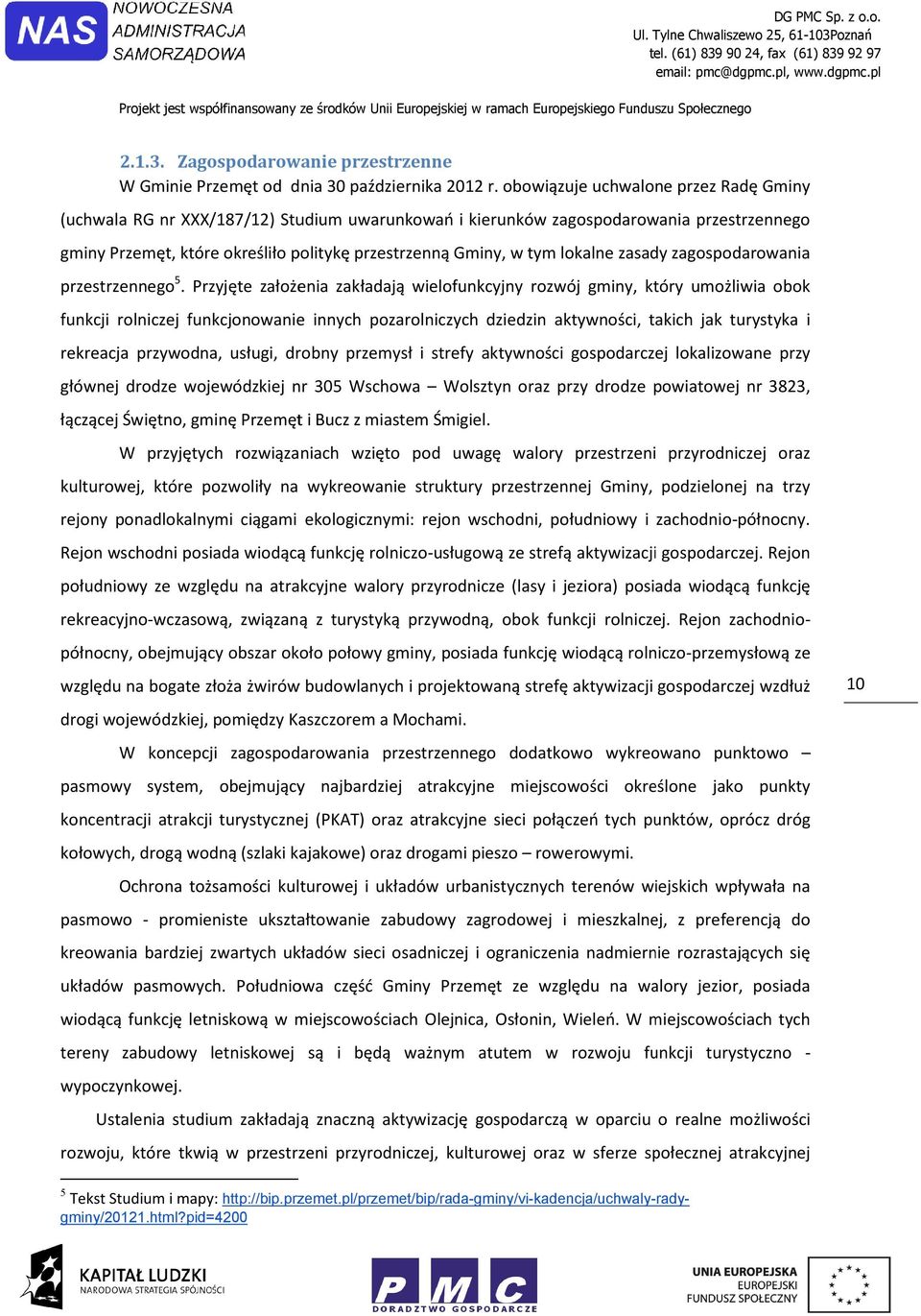 zasady zagspdarwania przestrzenneg 5.