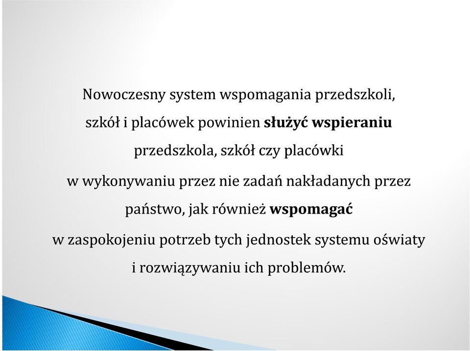 nie zadań nakładanych przez państwo, jak również wspomagać w