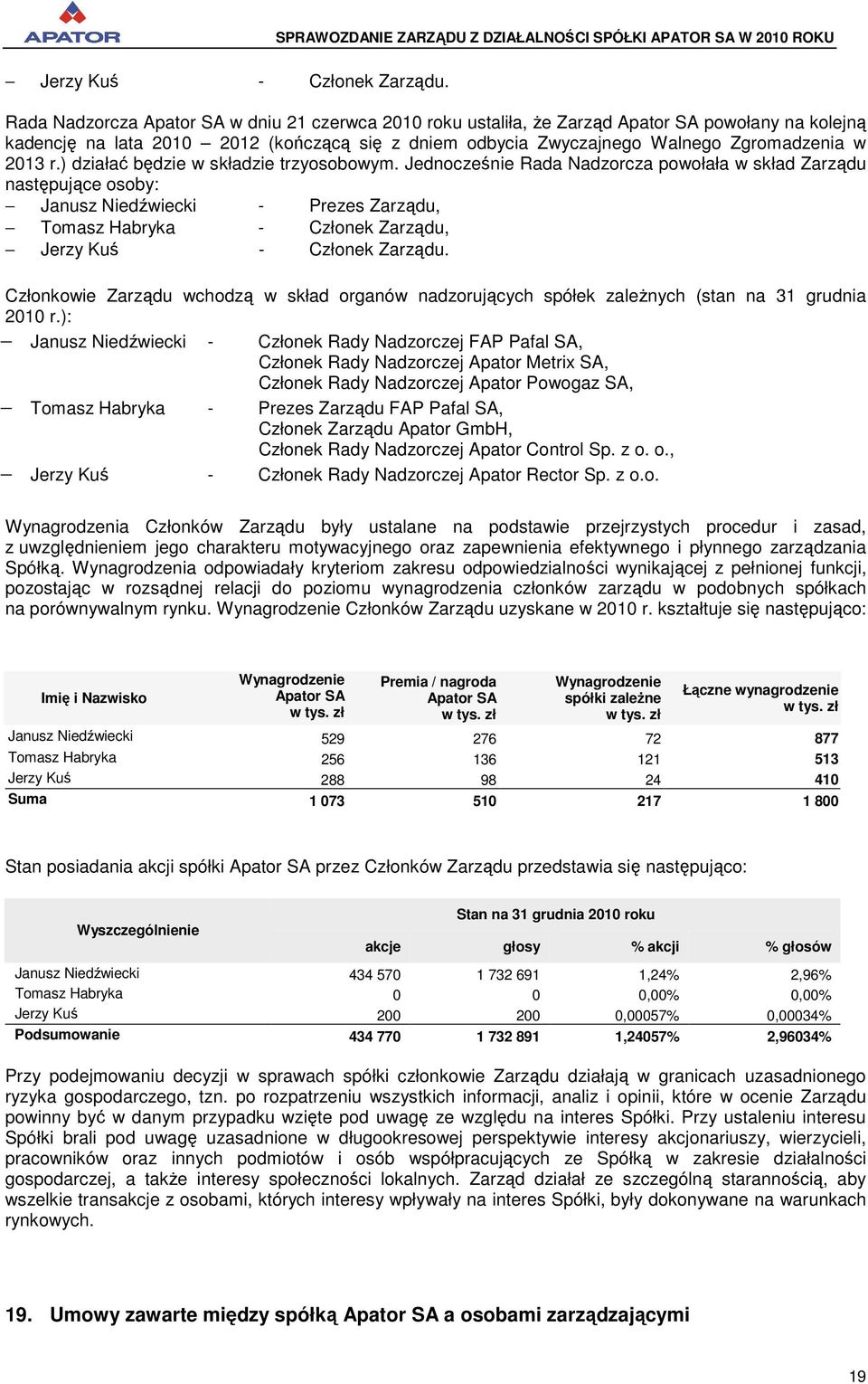 r.) działać będzie w składzie trzyosobowym.