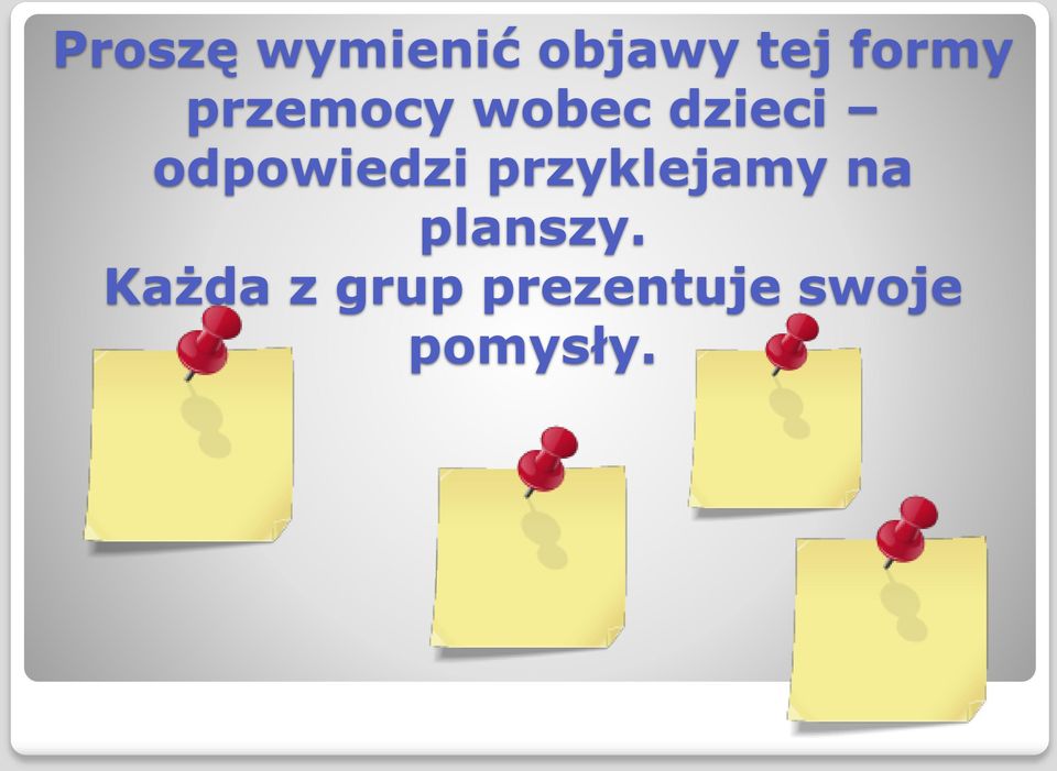 odpowiedzi przyklejamy na
