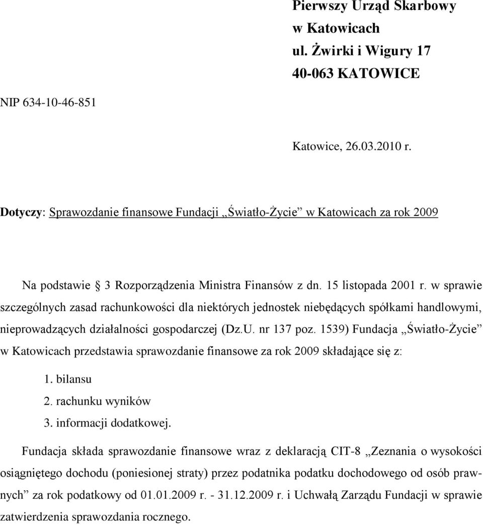 Pierwszy Urząd Skarbowy w Katowicach ul. Żwirki i Wigury KATOWICE - PDF  Darmowe pobieranie