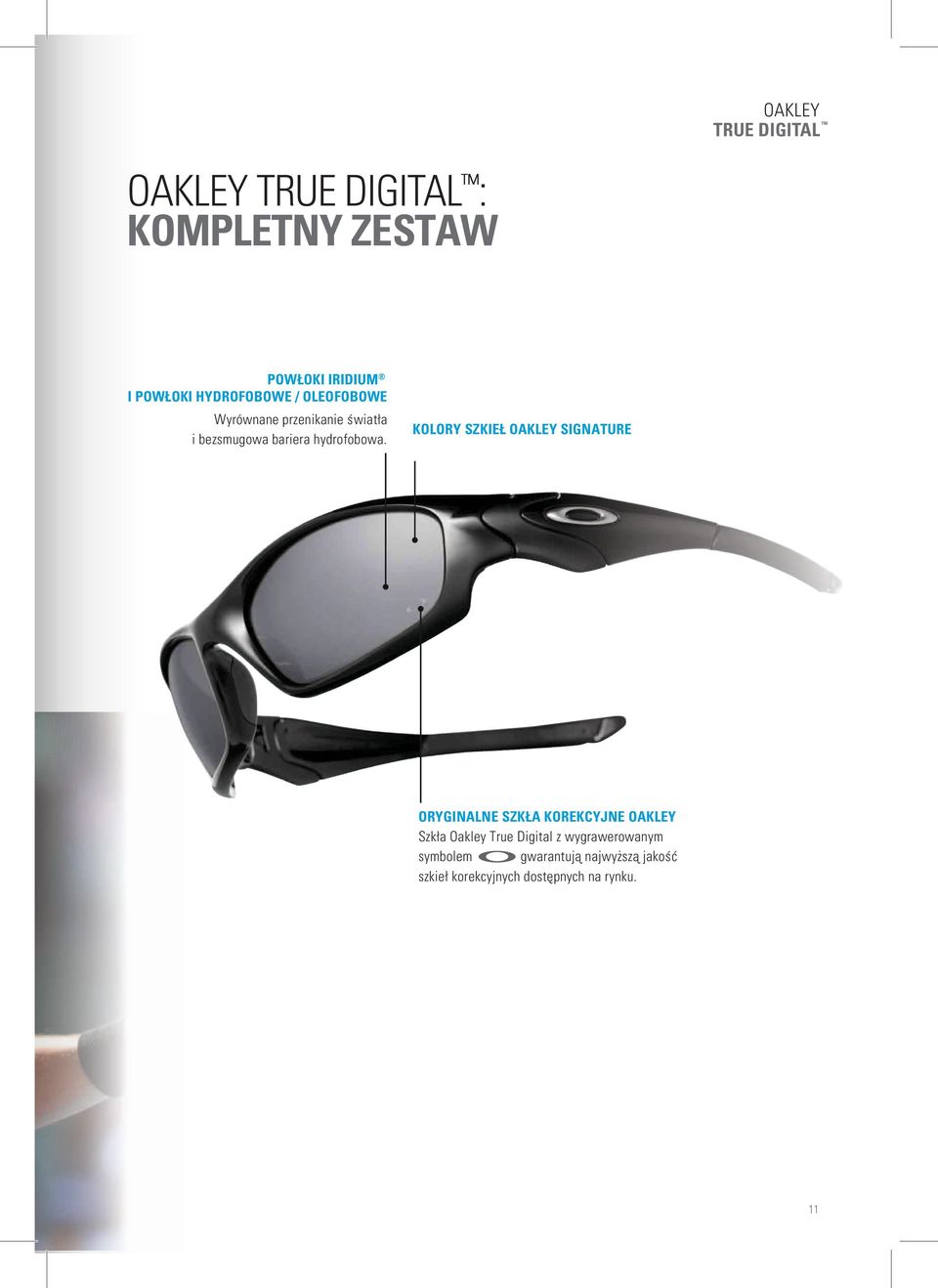 KOLORY SZKIEŁ OAKLEY SIGNATURE ORYGINALNE SZKŁA KOREKCYJNE OAKLEY Szkła Oakley