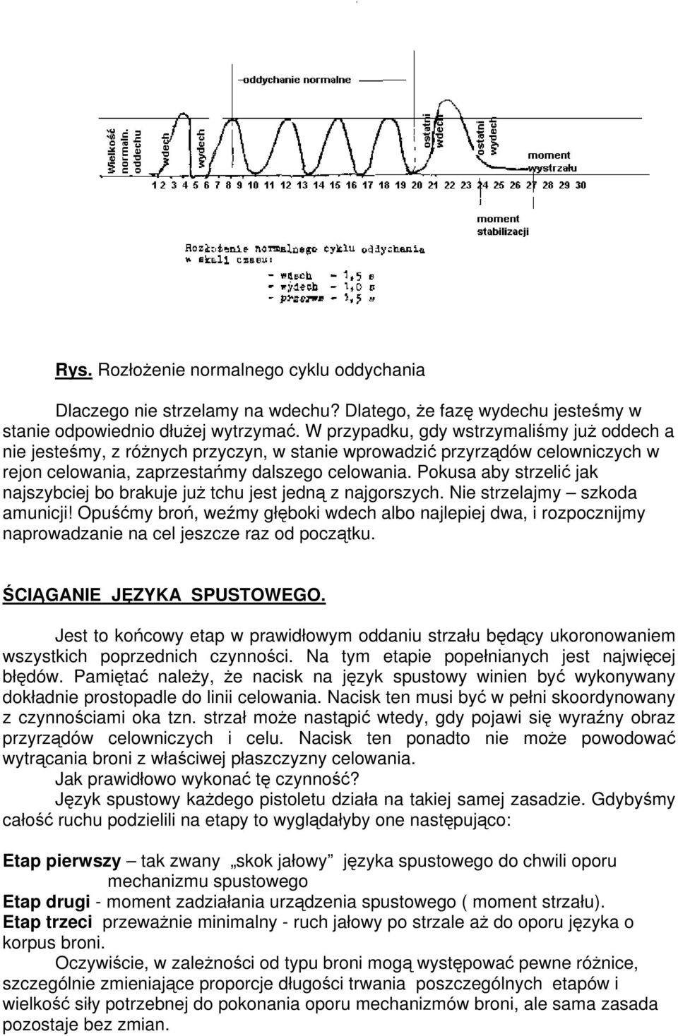 Pokusa aby strzelić jak najszybciej bo brakuje już tchu jest jedną z najgorszych. Nie strzelajmy szkoda amunicji!