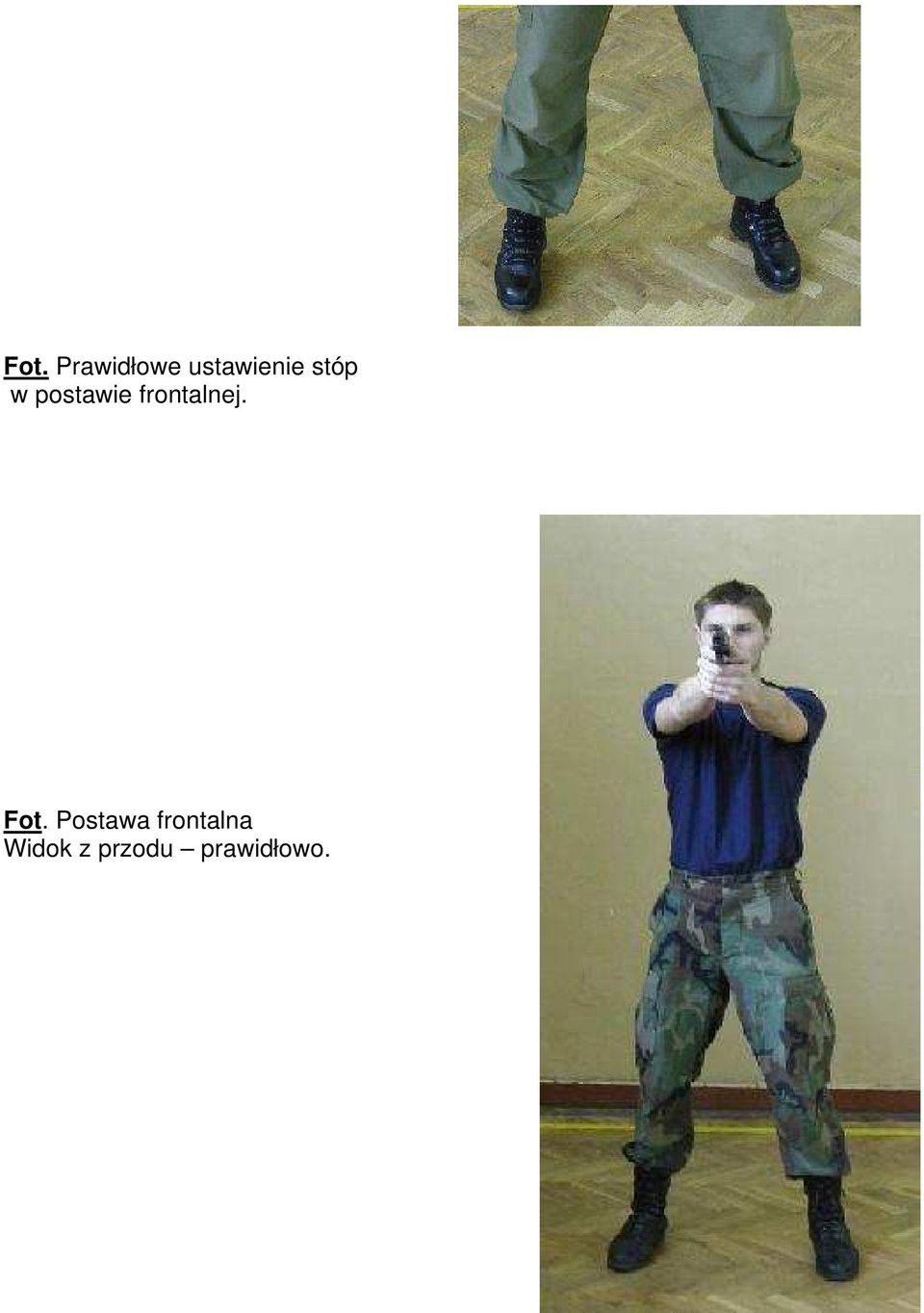 postawie frontalnej. Fot.