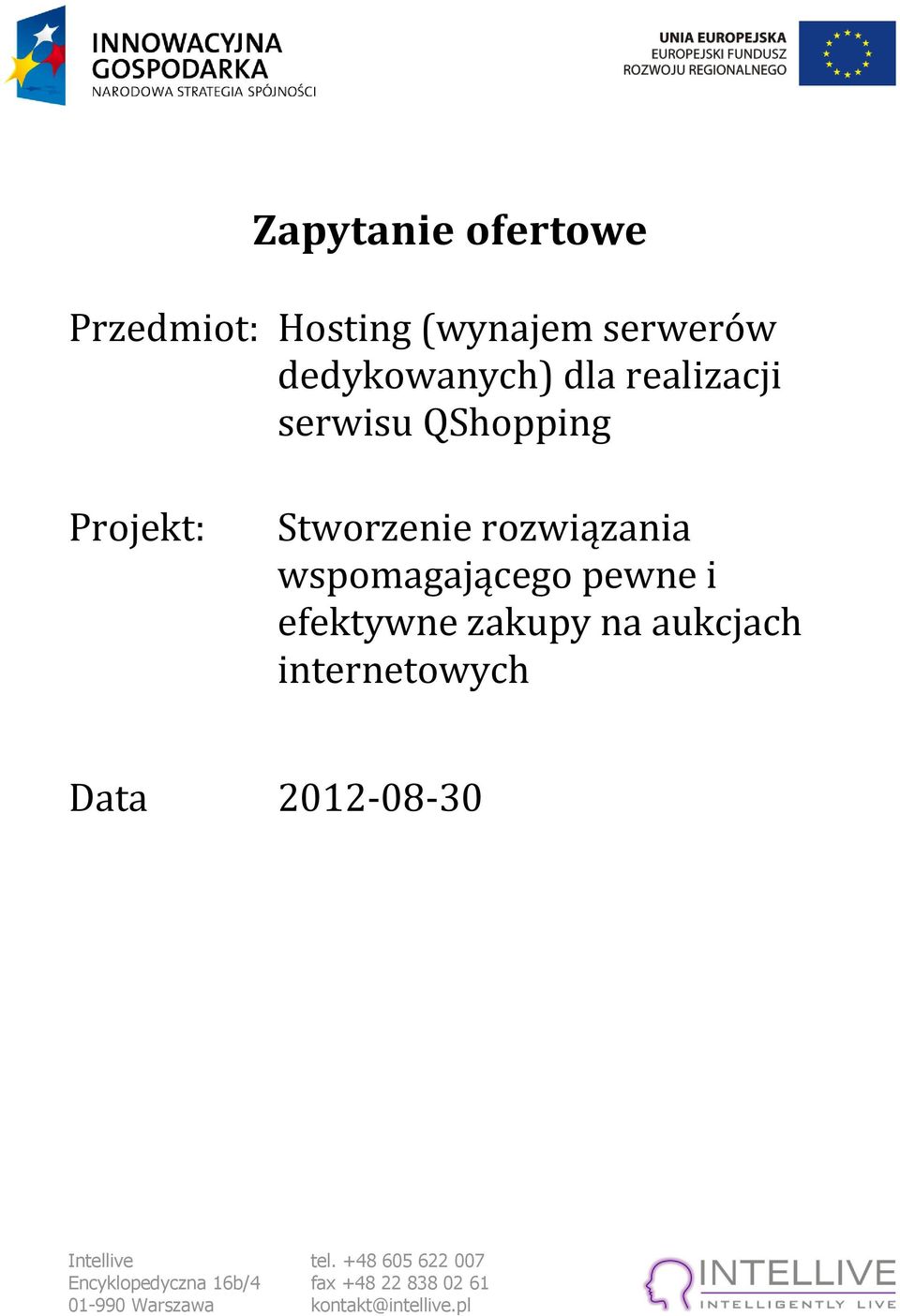QShopping Projekt: Stworzenie rozwiązania