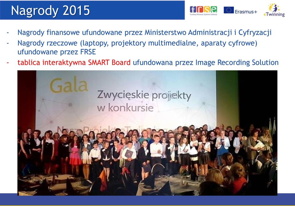 projektory multimedialne, aparaty cyfrowe) ufundowane przez FRSE