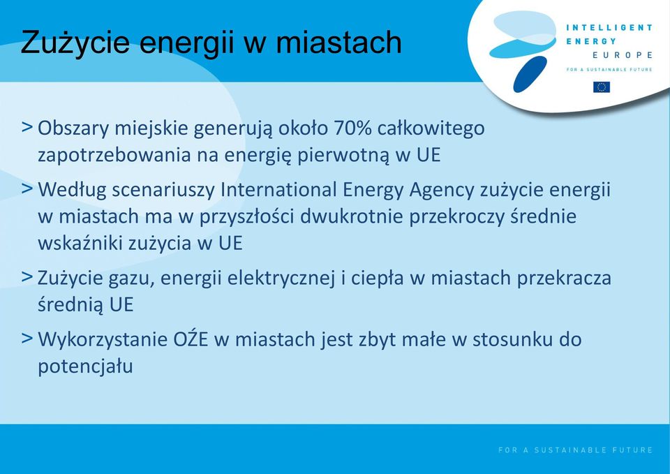 przyszłości dwukrotnie przekroczy średnie wskaźniki zużycia w UE > Zużycie gazu, energii elektrycznej i