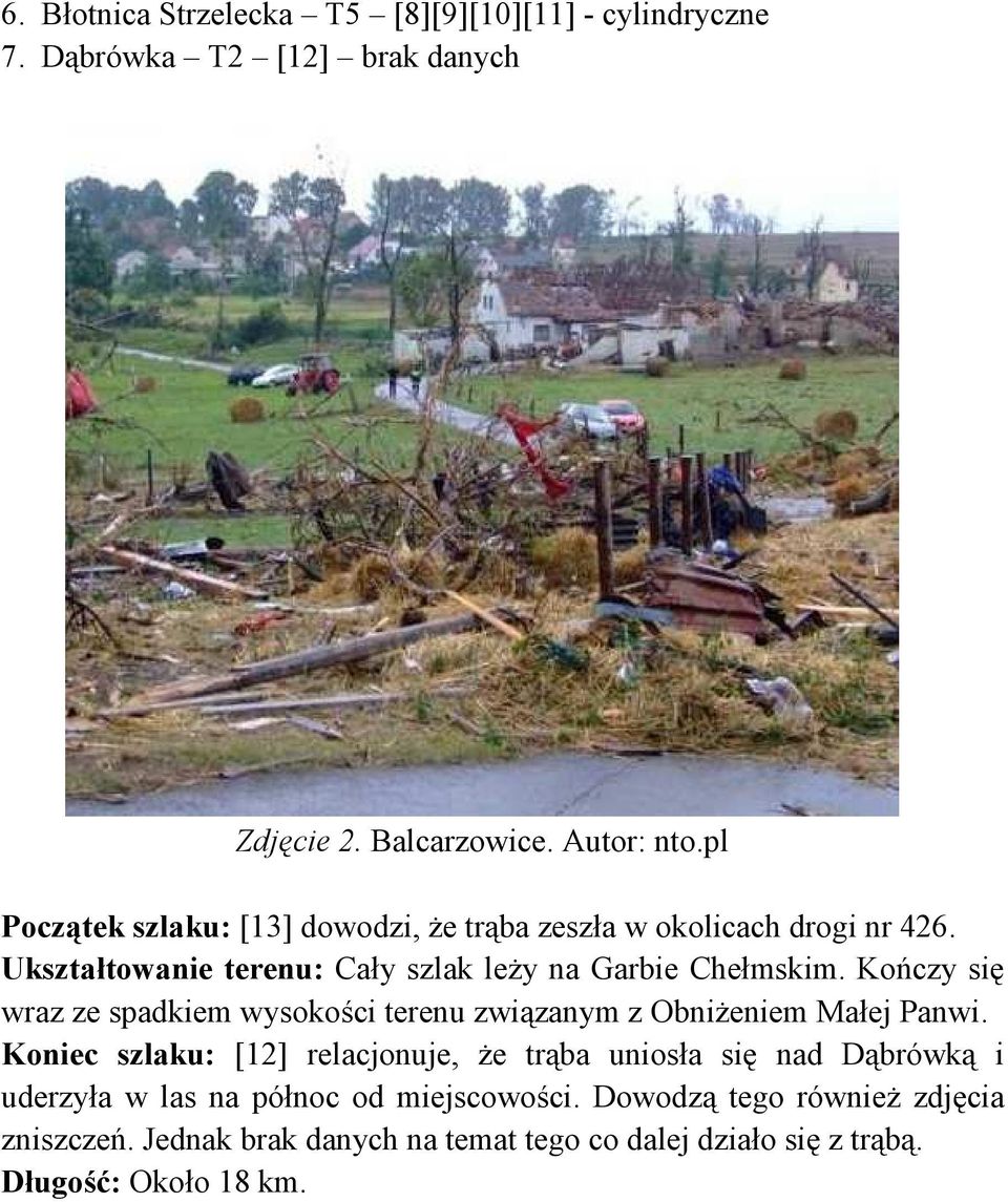 Kończy się wraz ze spadkiem wysokości terenu związanym z Obniżeniem Małej Panwi.