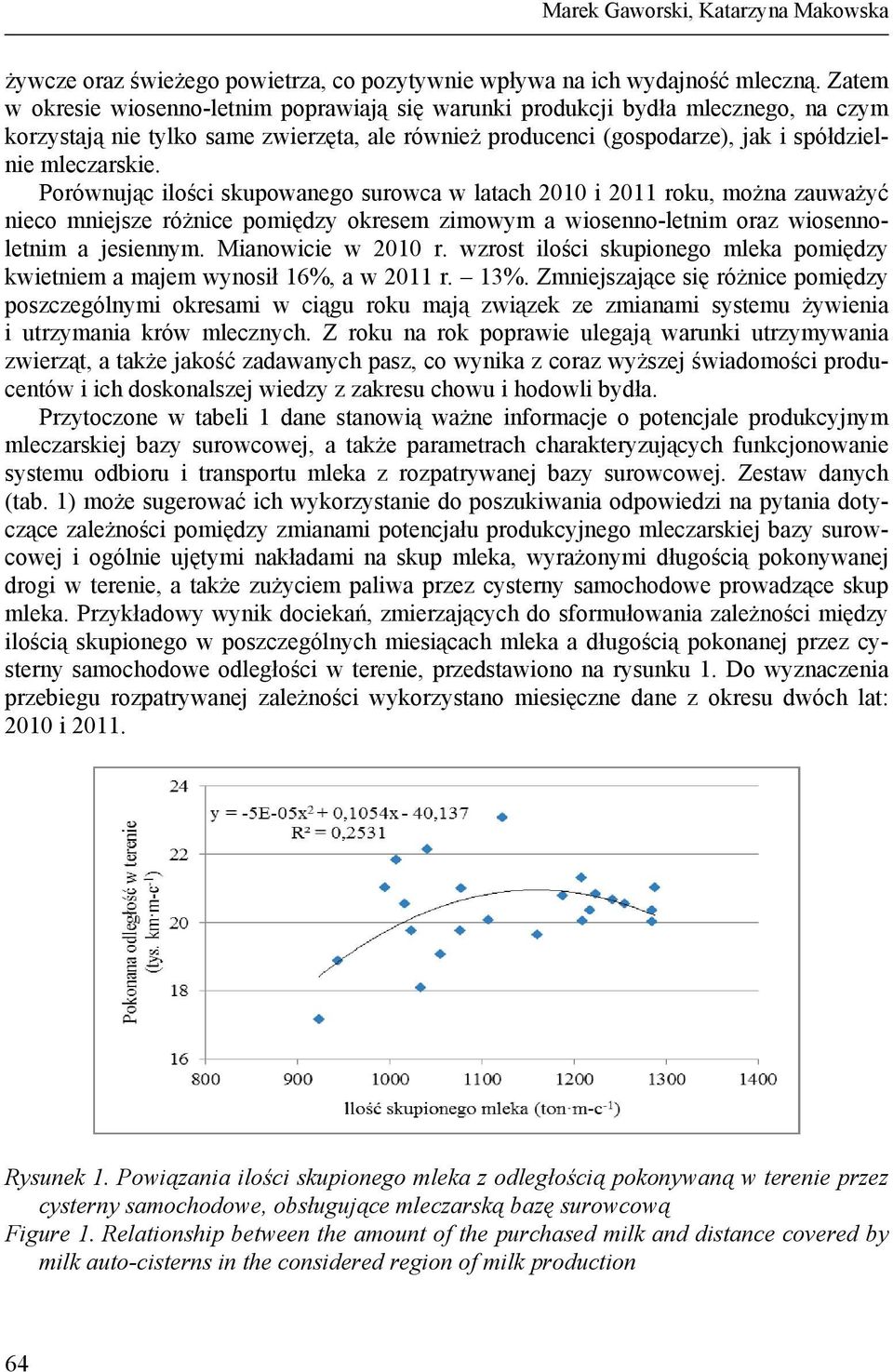 Porównując ilości skupowanego surowca w latach 2010 i 2011 roku, można zauważyć nieco mniejsze różnice pomiędzy okresem zimowym a wiosenno-letnim oraz wiosennoletnim a jesiennym. Mianowicie w 2010 r.