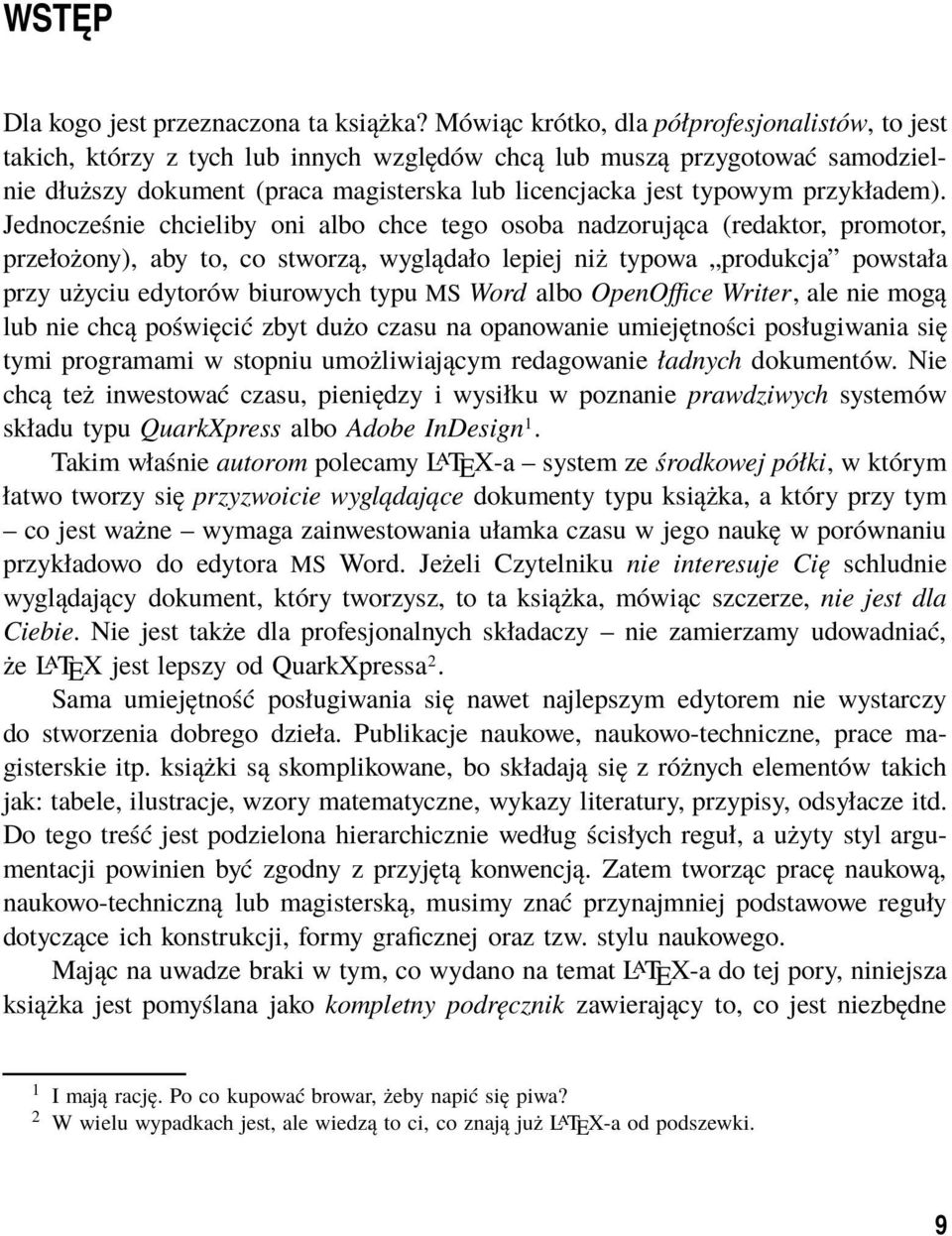 przykładem).
