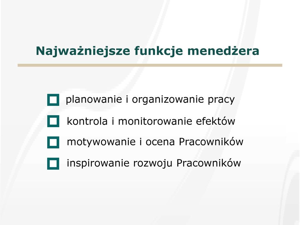 kontrola i monitorowanie efektów