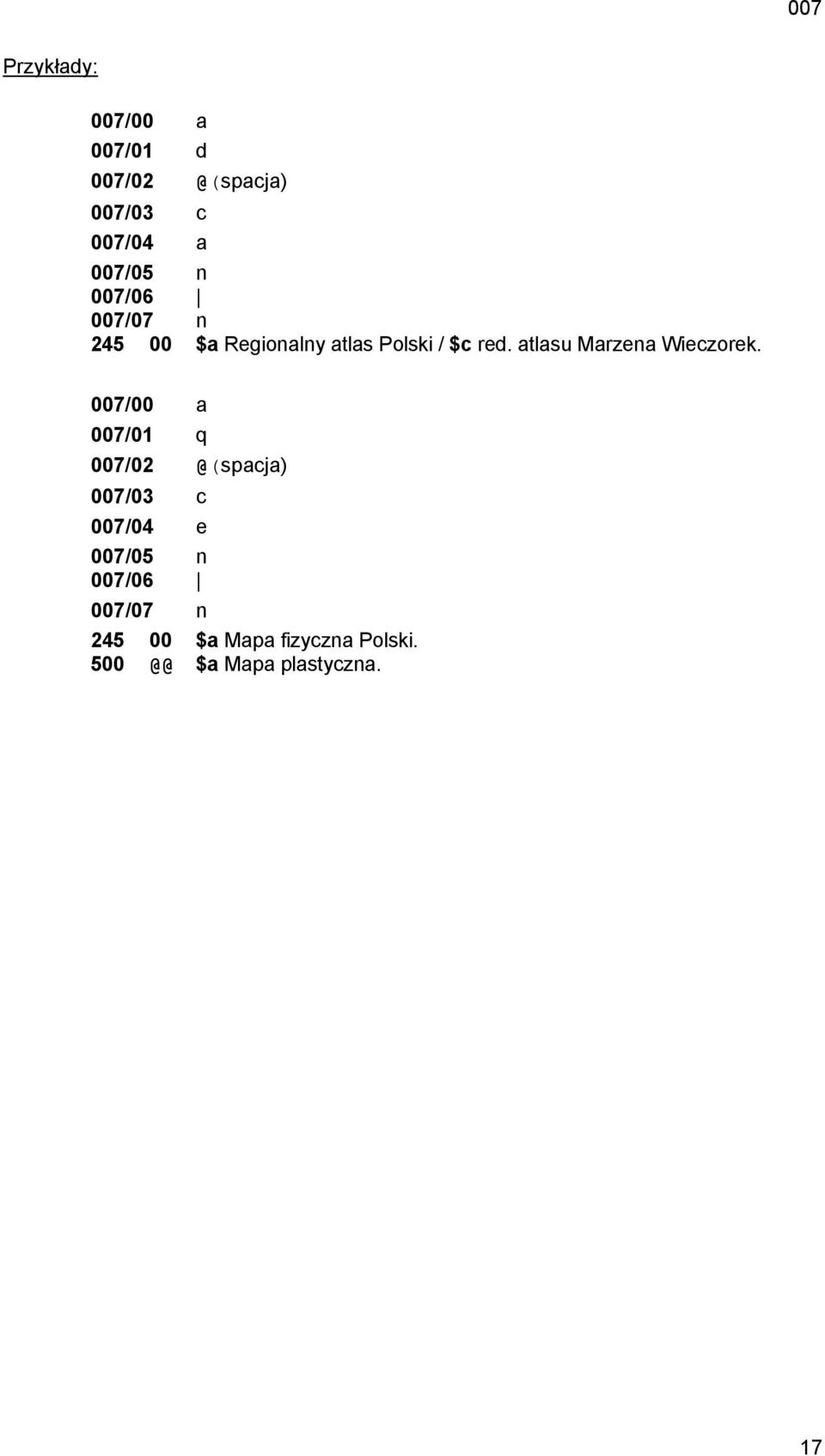 atlasu Marzena Wieczorek.