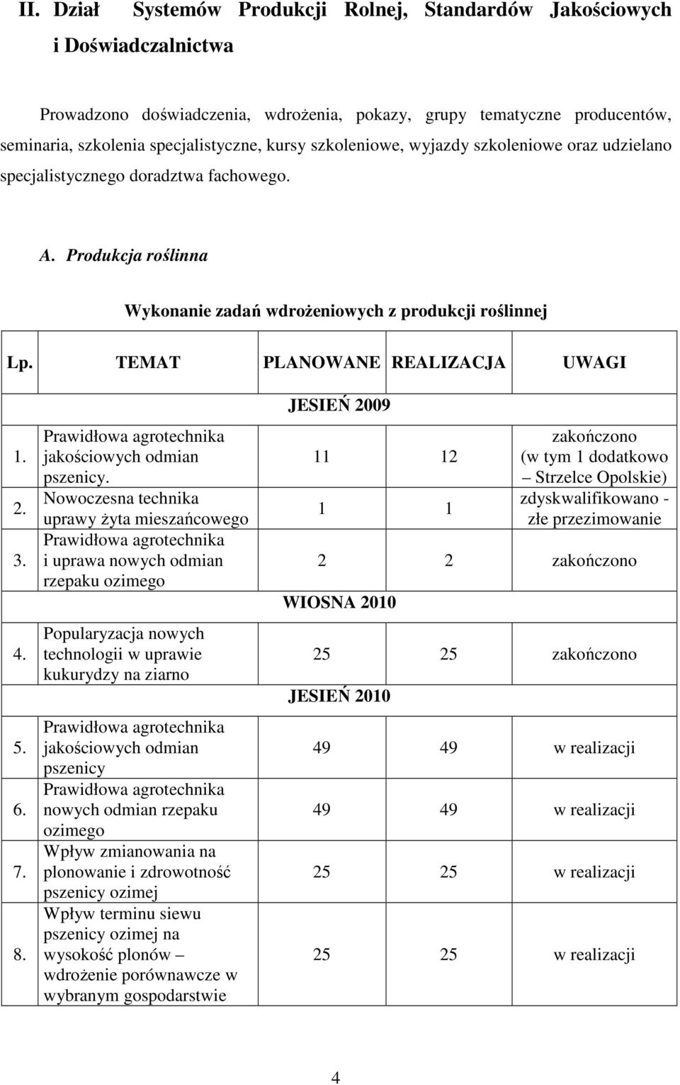 2. 3. 4. 5. 6. 7. 8. Prawidłowa agrotechnika jakościowych odmian pszenicy.