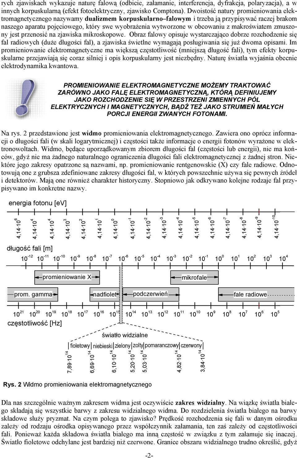 obcowaniu z makroświatem zmuszony jest przenosić na zjawiska mikroskopowe.