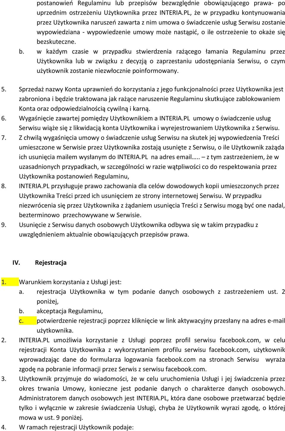 bezskuteczne. b.