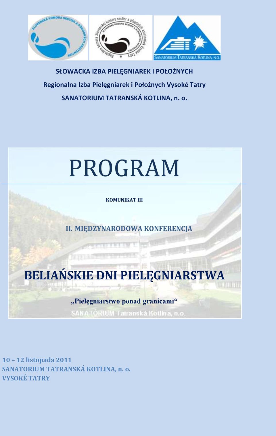 PROGRAM KOMUNIKAT III II.