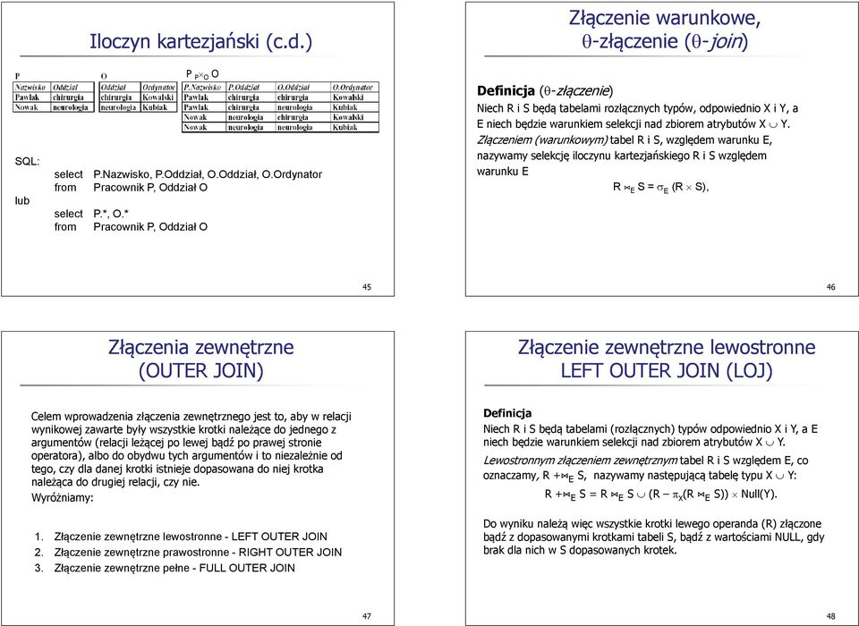 zbiorem atrybutów X Y.