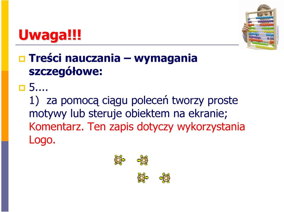 .. 1) za pomocą ciągu poleceń tworzy proste