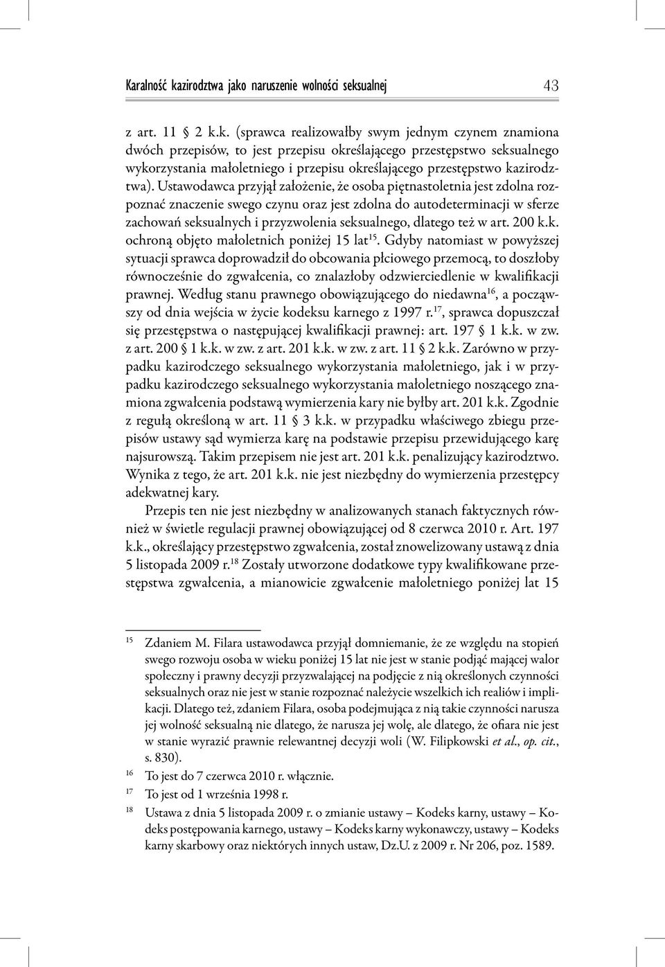 naruszenie wolności seks