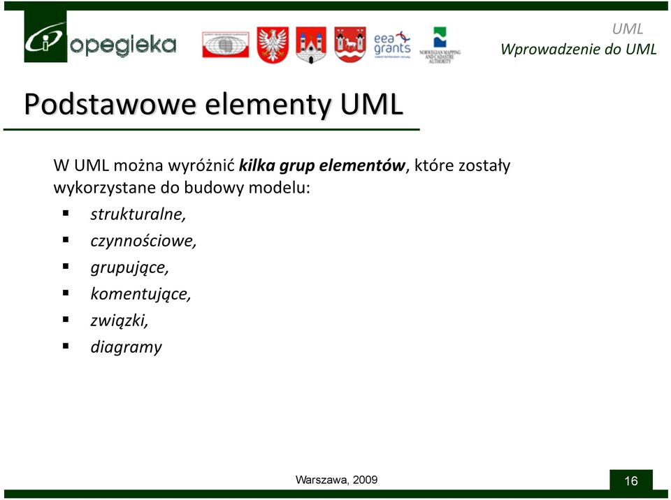 wykorzystane do budowy modelu: strukturalne,