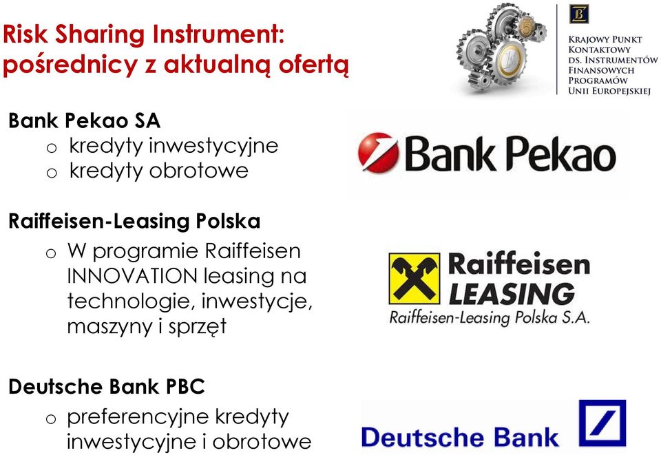 programie Raiffeisen INNOVATION leasing na technologie, inwestycje,