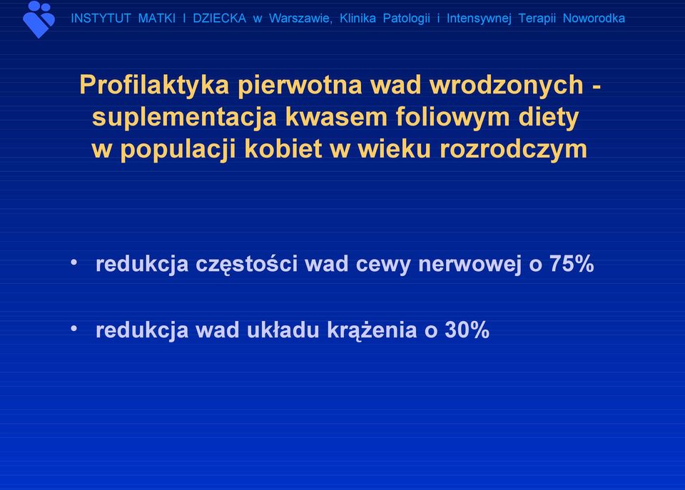 kobiet w wieku rozrodczym redukcja częstości