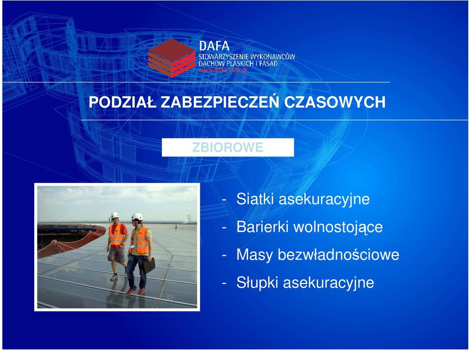 Barierki wolnostojące - Masy