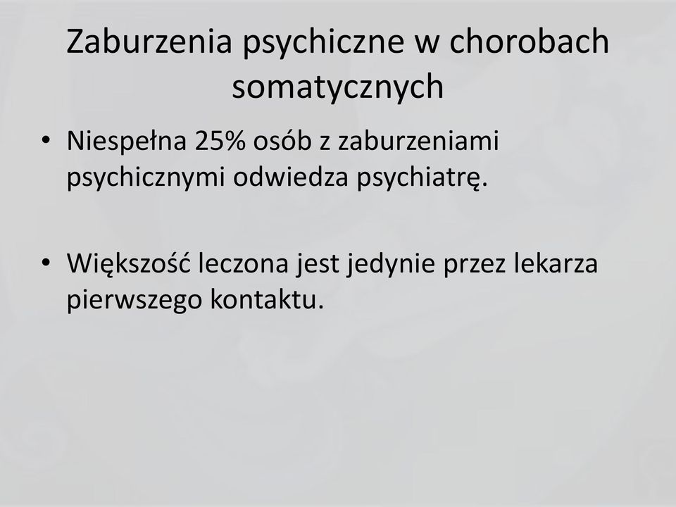 zaburzeniami psychicznymi odwiedza