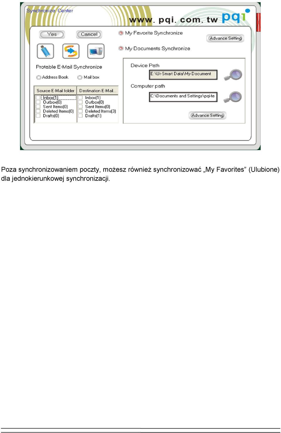 My Favorites (Ulubione) dla