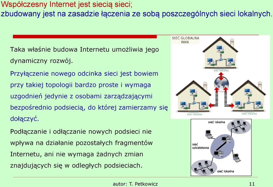 Przyłączenie nowego odcinka sieci jest bowiem przy takiej topologii bardzo proste i wymaga uzgodnień jedynie z osobami zarządzającymi