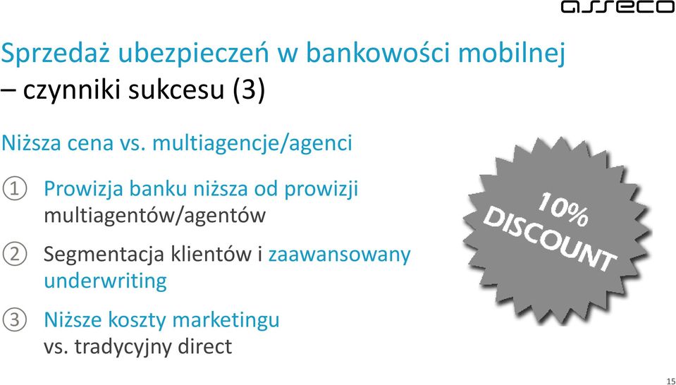 multiagencje/agenci 1 3 Prowizja banku niższa od prowizji