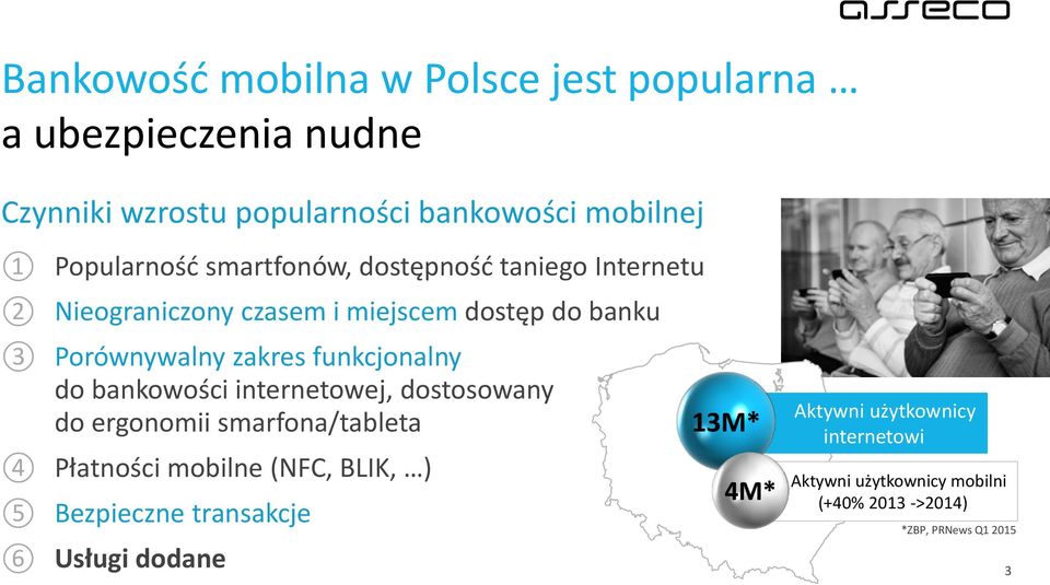 funkcjonalny do bankowości internetowej, dostosowany do ergonomii smarfona/tableta Płatności mobilne (NFC, BLIK, ) Bezpieczne