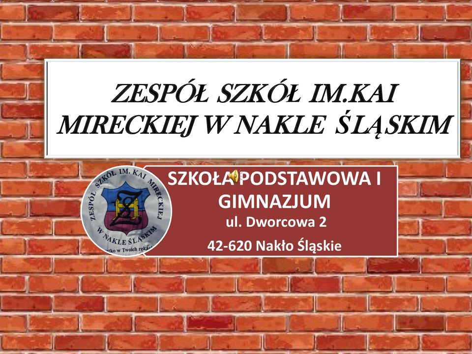 ŚLĄSKIM SZKOŁA PODSTAWOWA I