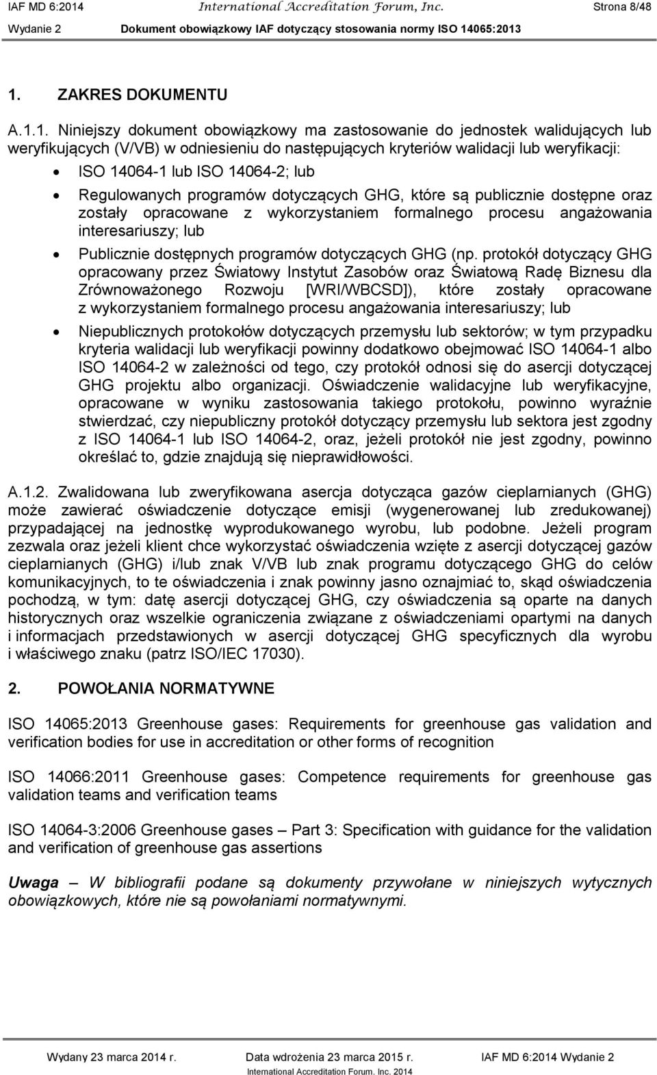 ZAKRES DOKUMENTU A.1.