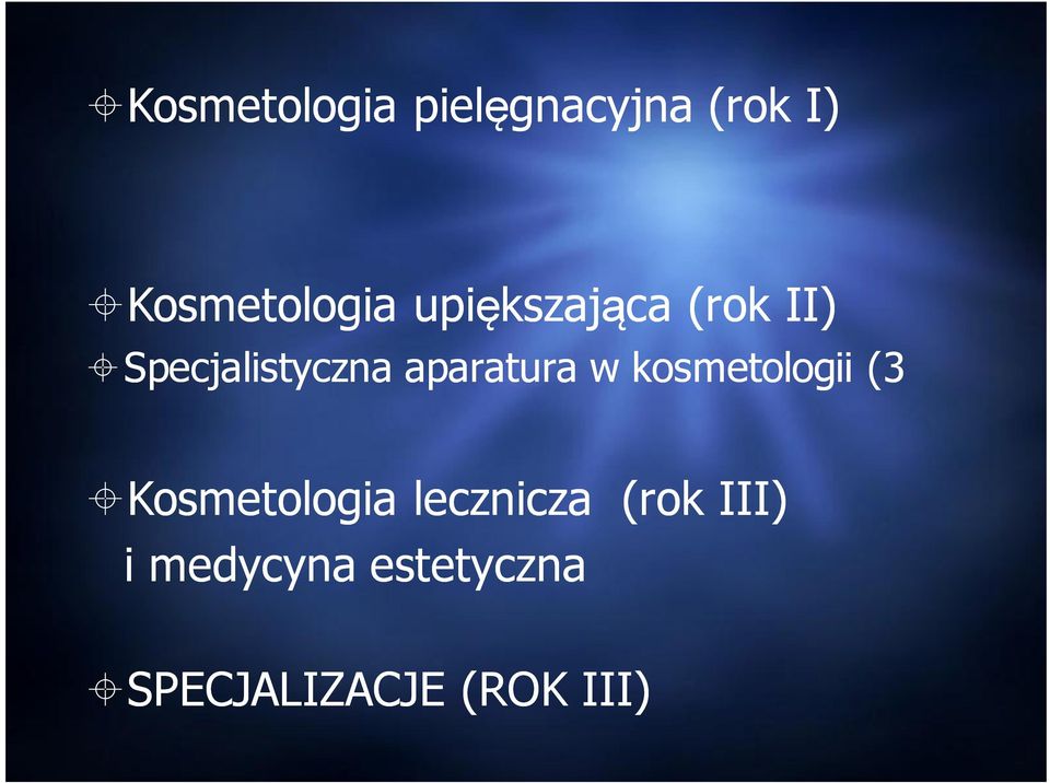 w kosmetologii (3 Kosmetologia lecznicza (rok