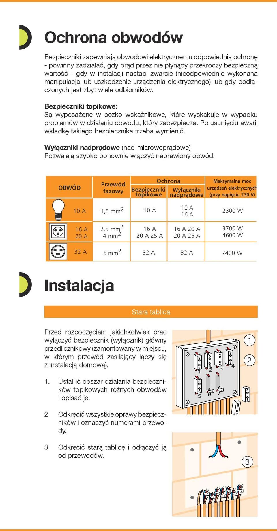 Bezpieczniki topikowe: Są wyposażone w oczko wskaźnikowe, które wyskakuje w wypadku problemów w działaniu obwodu, który zabezpiecza. Po usunięciu awarii wkładkę takiego bezpiecznika trzeba wymienić.