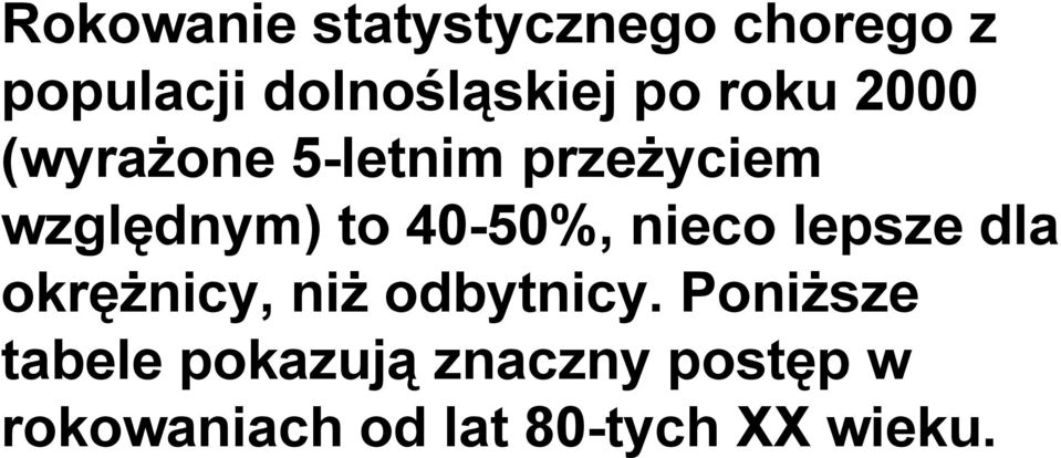 nieco lepsze dla okręŝnicy, niŝ odbytnicy.