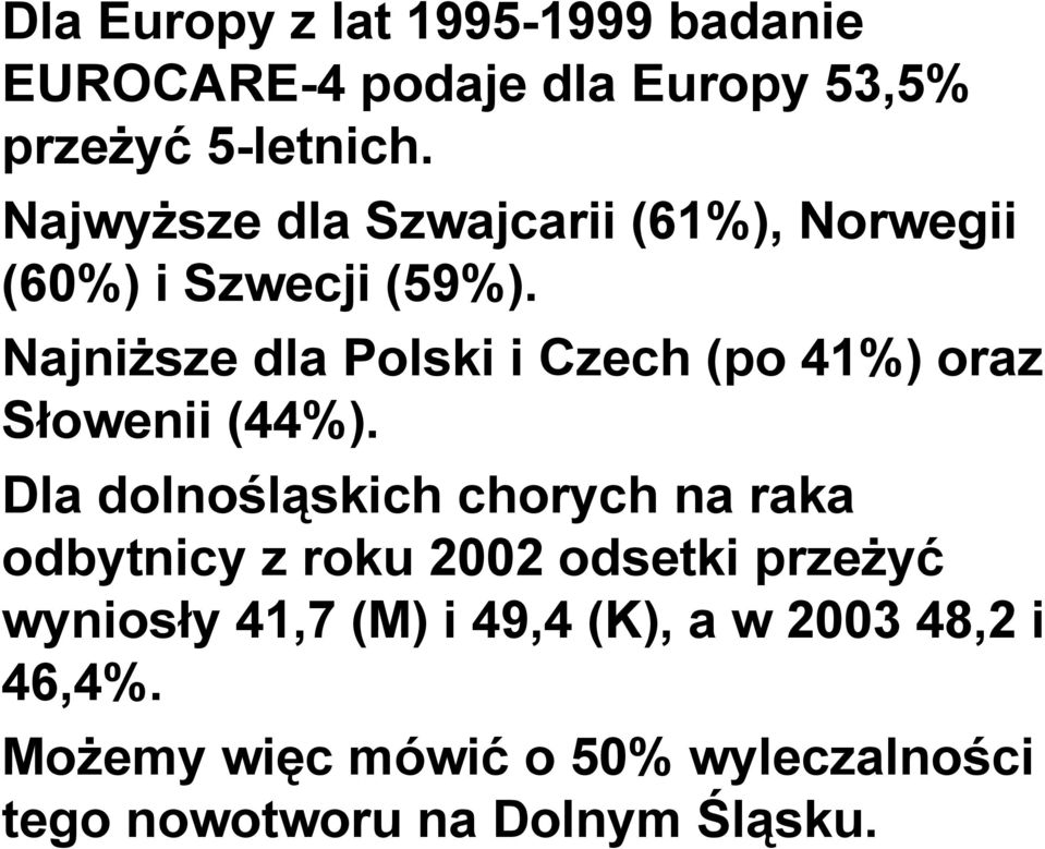NajniŜsze dla Polski i Czech (po 41%) oraz Słowenii (44%).