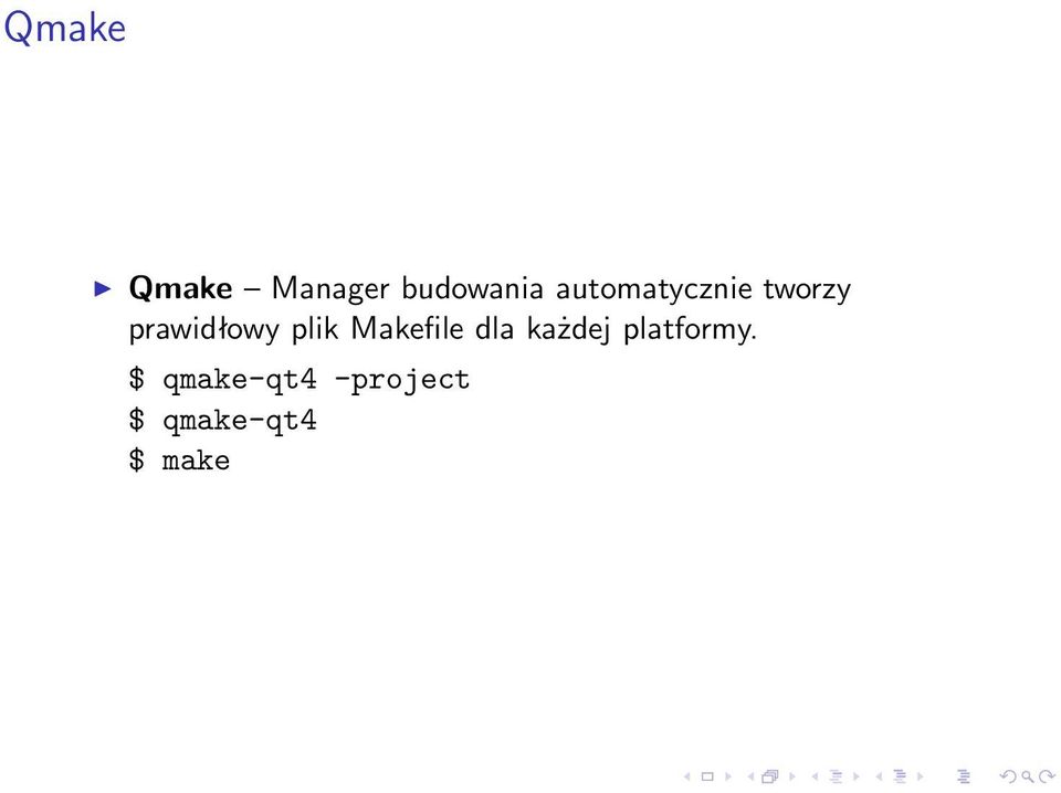 plik Makefile dla każdej platformy.