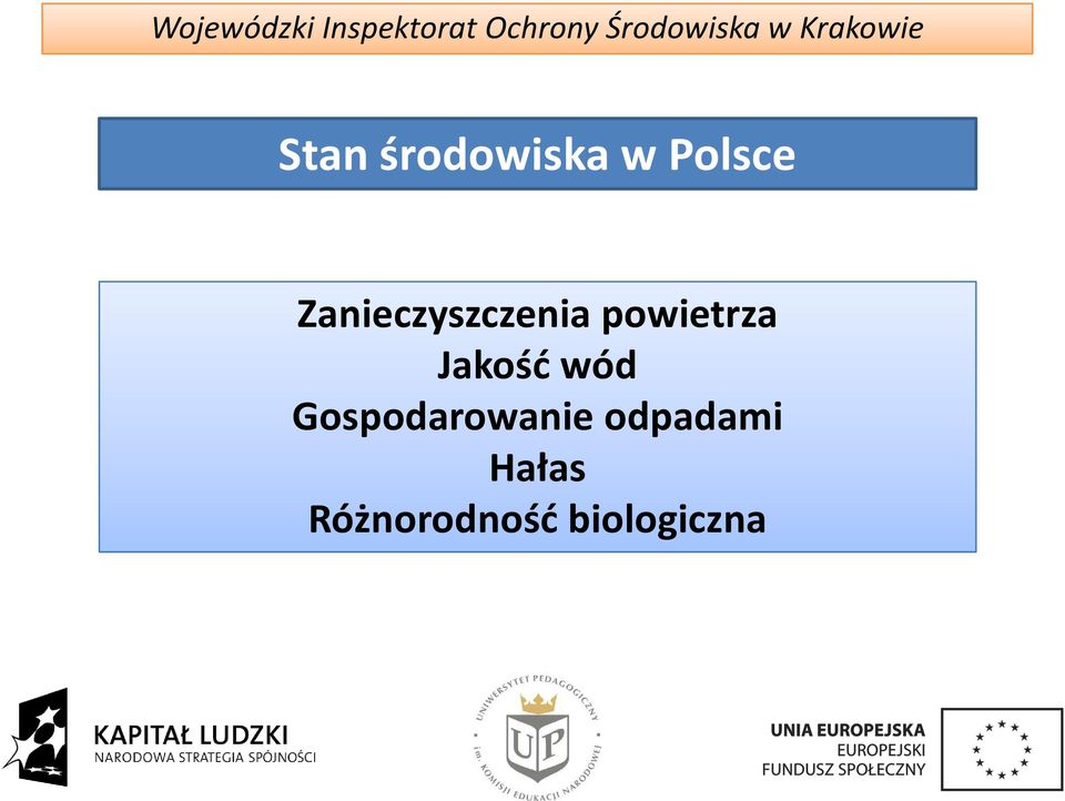 Jakość wód Gospodarowanie