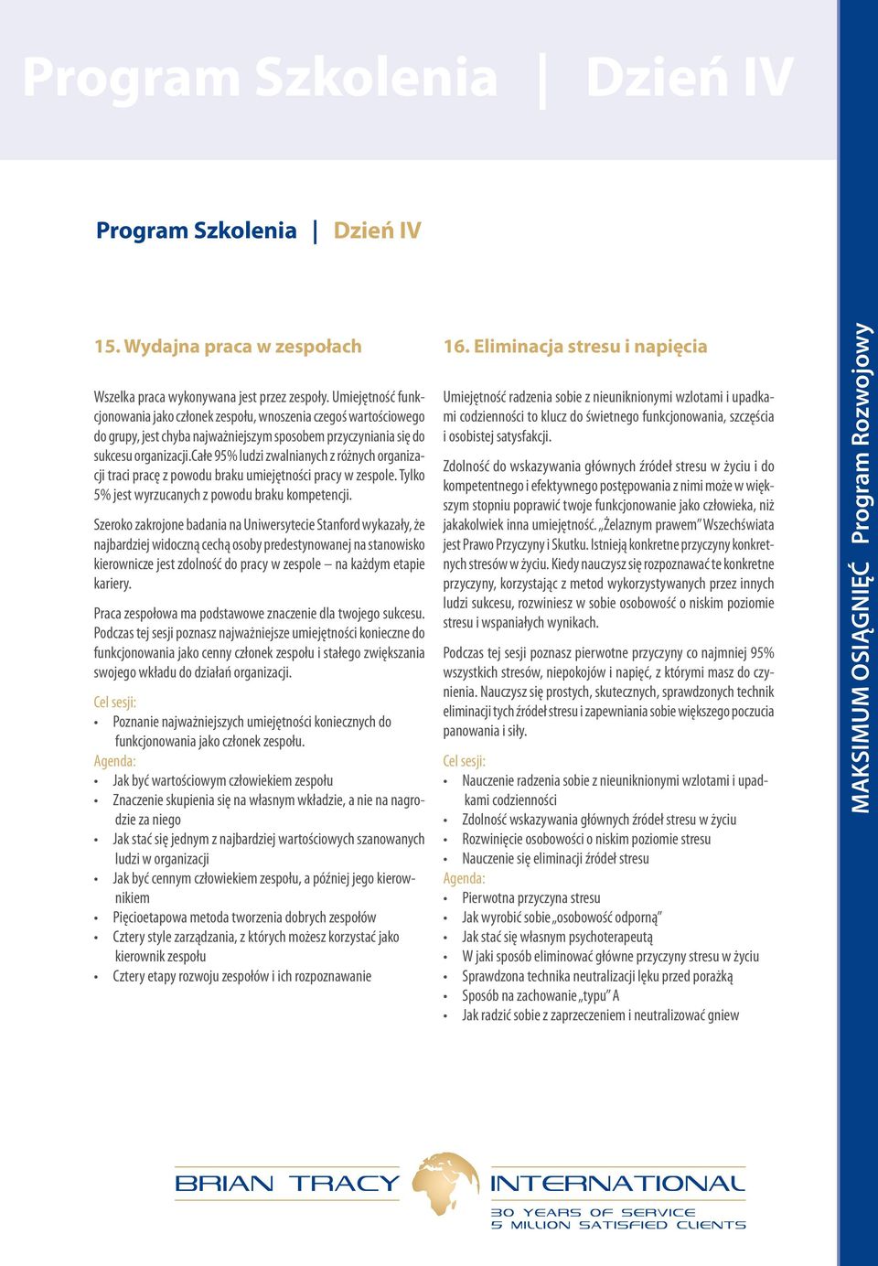 całe 95% ludzi zwalnianych z różnych organizacji traci pracę z powodu braku umiejętności pracy w zespole. Tylko 5% jest wyrzucanych z powodu braku kompetencji.